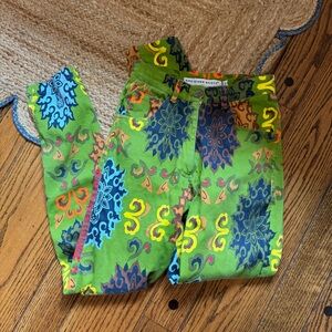 Gretchen Scott Designs Green and Blue Straight Leg Pants